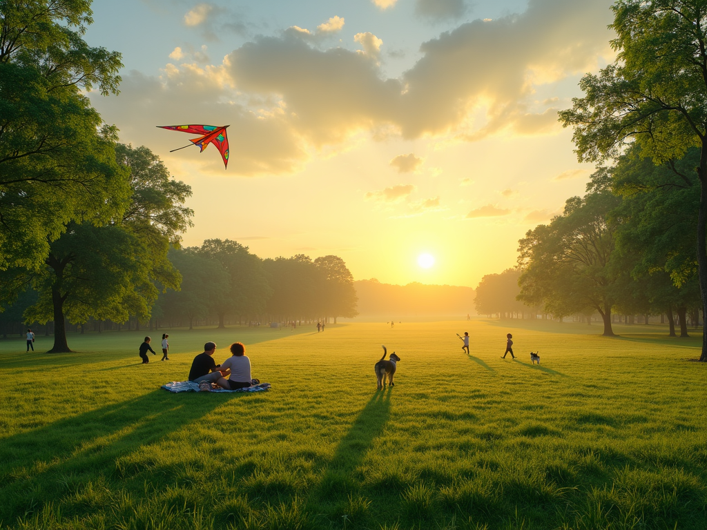 Ein Park voller Leben und Aktivitäten – alles kostenlos.