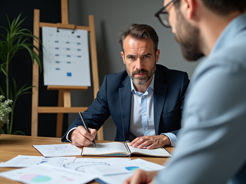 Ein Investor setzt klare Sparziele zur Unterstützung seiner finanziellen Planung.