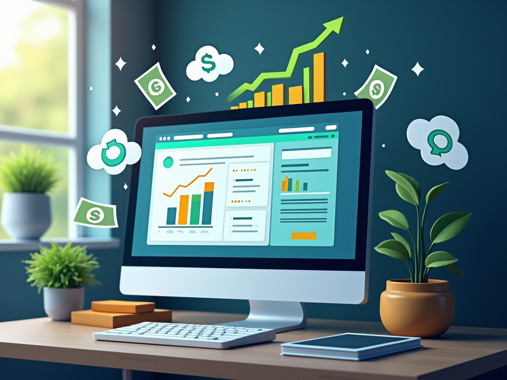 Una piattaforma di prestito P2P online che rappresenta investimenti in prestiti.
