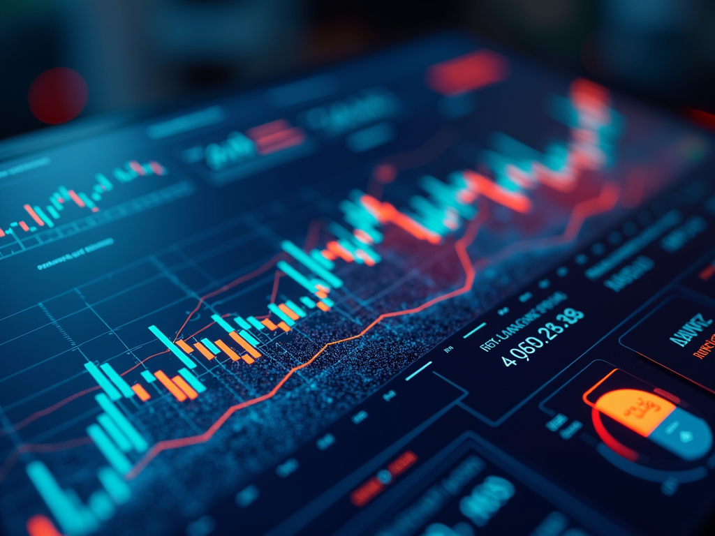 Un dashboard digitale che mostra gli algoritmi dietro i robo-advisor.