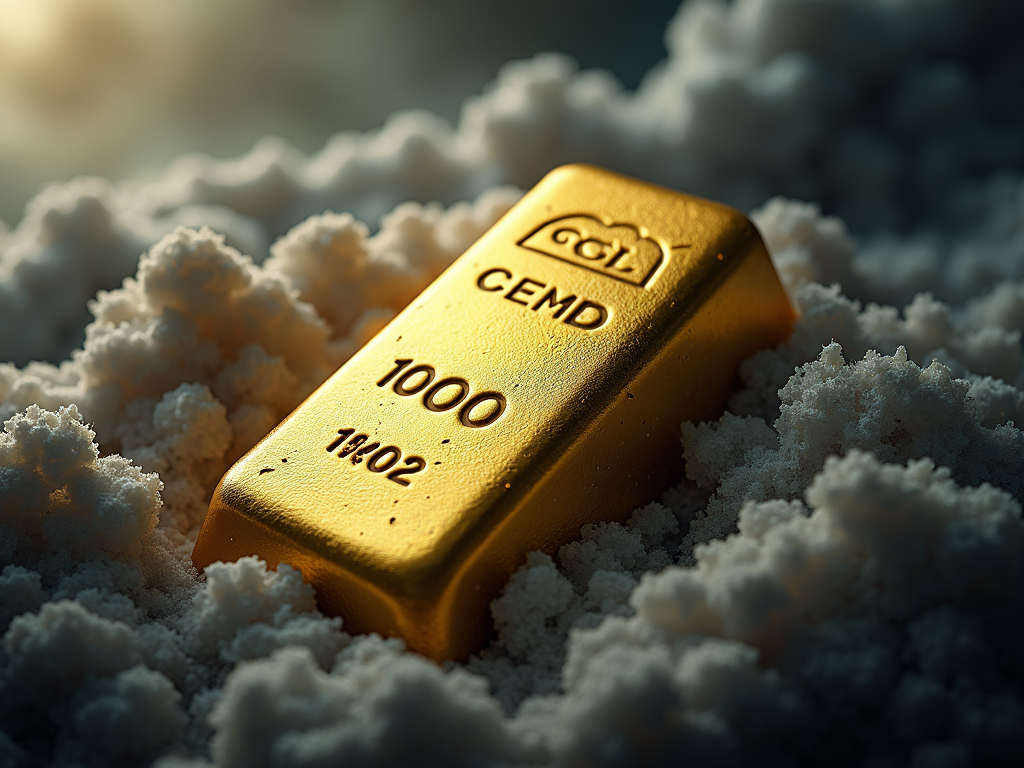 Goldbarren als Symbol der Stabilität in wirtschaftlich turbulenten Zeiten.
