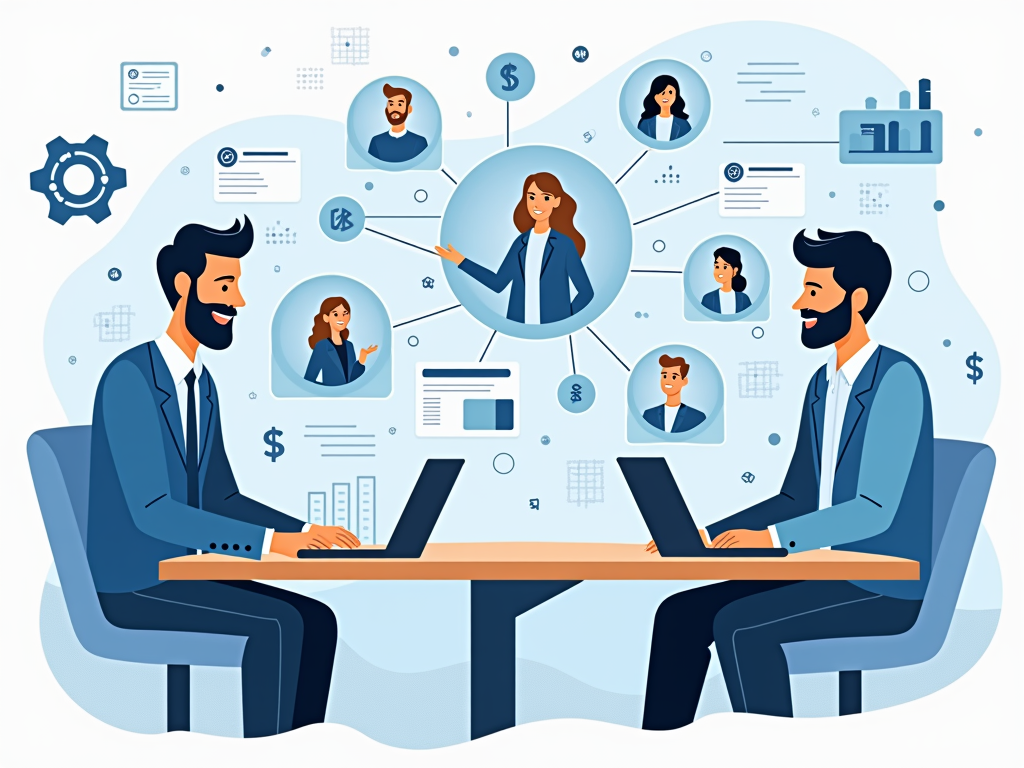Illustrazione del funzionamento e dei vantaggi dei prestiti P2P.