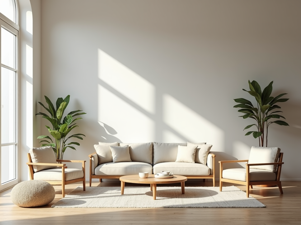 A minimalist environment showcasing the psychological benefits of a reduced lifestyle.