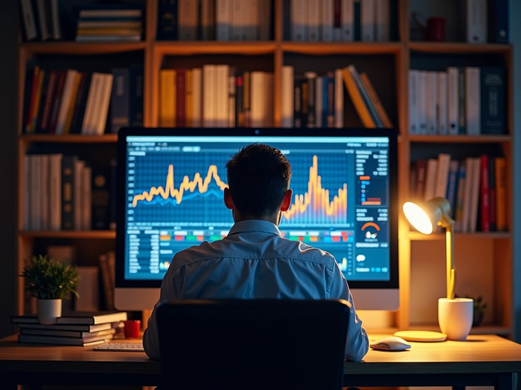 An investor analyzes the intrinsic value of stocks using financial reports.