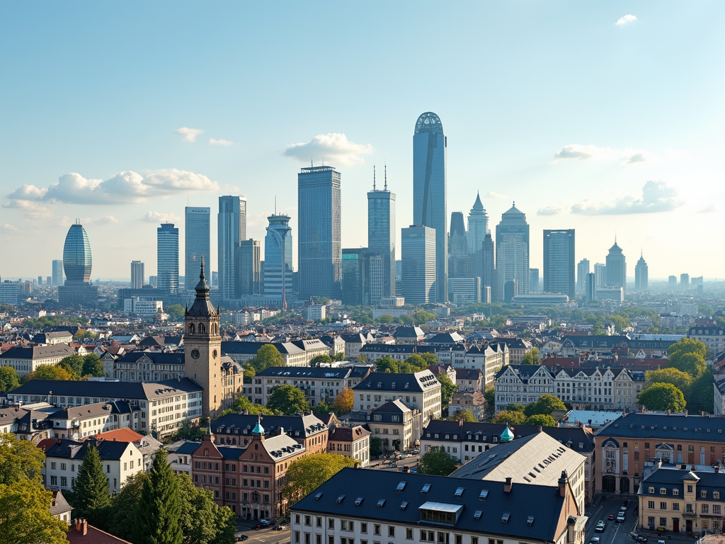 The skyline of Munich shows the dynamic development of real estate prices in German metropolises.
