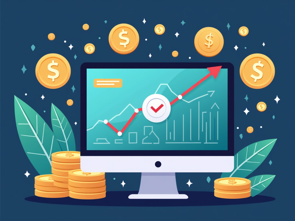 Una piattaforma di prestito P2P online che rappresenta investimenti in prestiti.