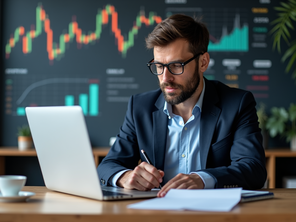 Un investitore confronta le offerte dei broker per trovare la migliore opzione per il trasferimento del deposito.