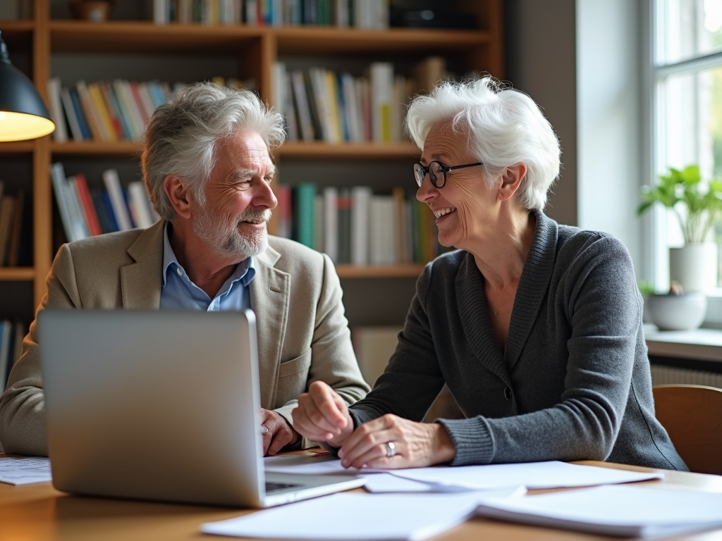 Pensioners checking their taxable pension income.