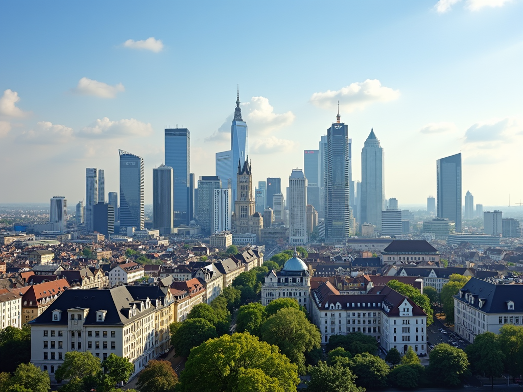 The skyline of Munich shows the dynamic development of real estate prices in German metropolises.
