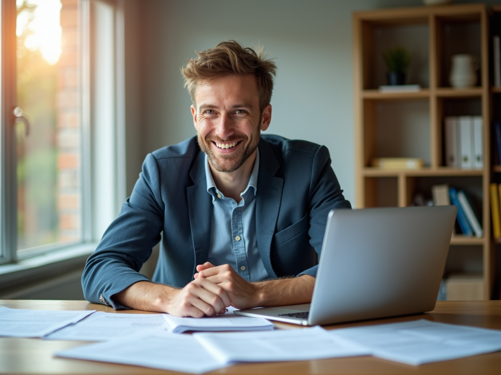 A self-employed worker enjoys the tax benefits of the Rürup Pension.