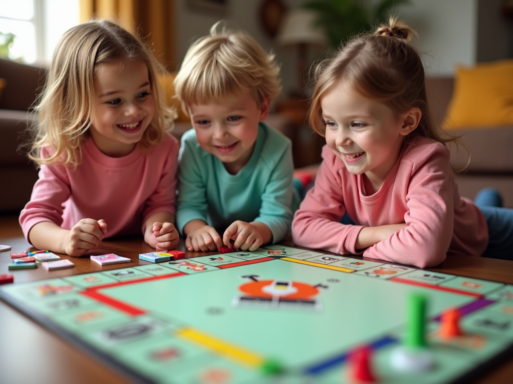 I bambini imparano a gestire il denaro attraverso metodi ludici come Monopoly Junior.