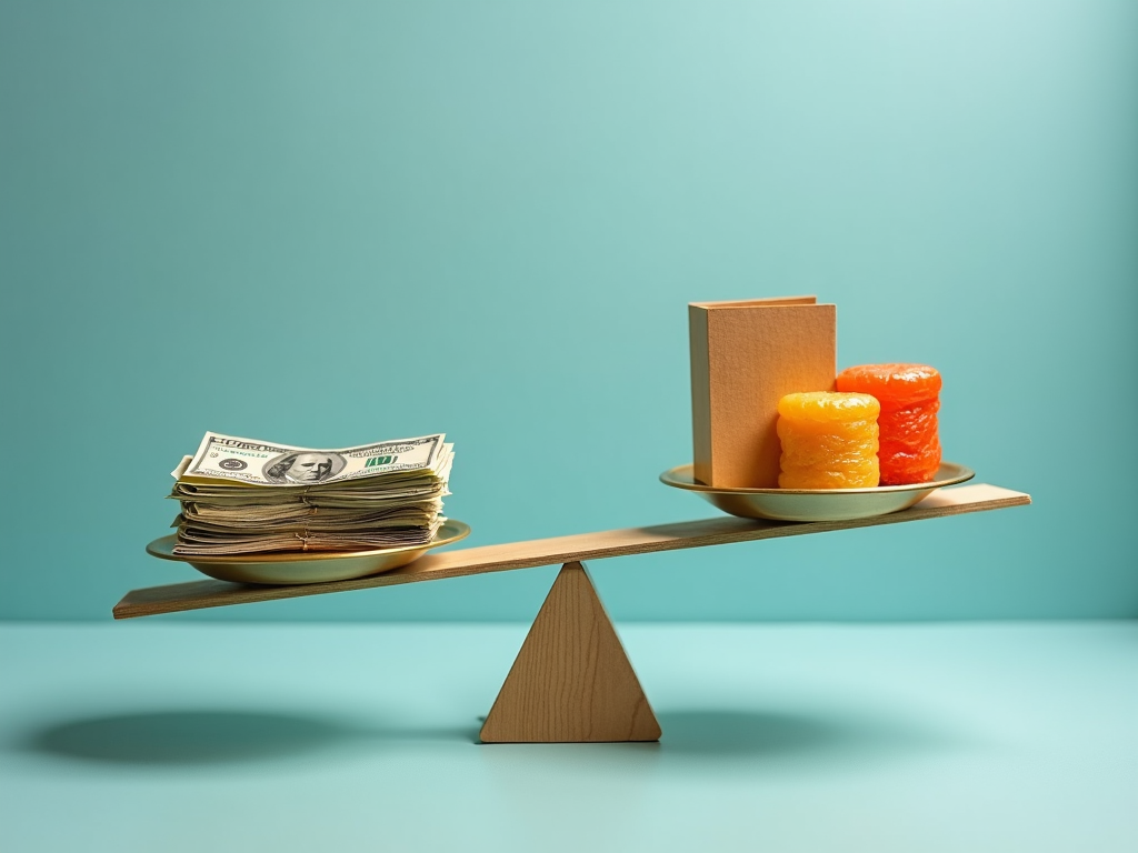 Das Gleichgewicht von Angebot und Nachfrage als Ursache der Inflation.