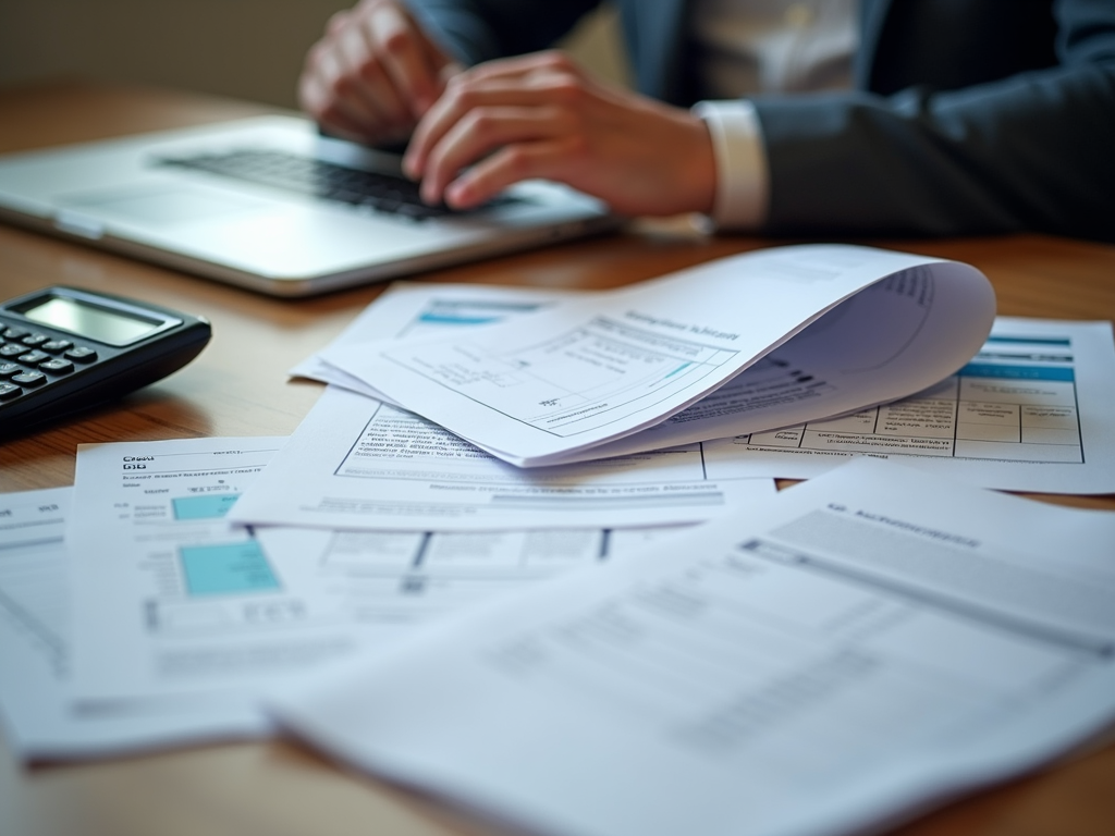 Un investitore controlla le spese deducibili per la dichiarazione dei redditi 2023.