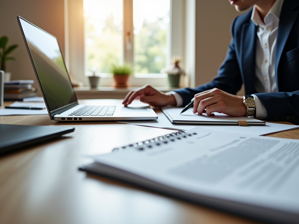 Un home office ispiratore, che costituisce le fondamenta per una creazione di successo part-time.
