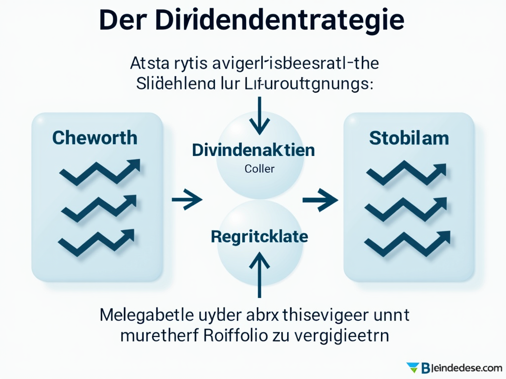 A diagram representing the cycle of the dividend strategy.