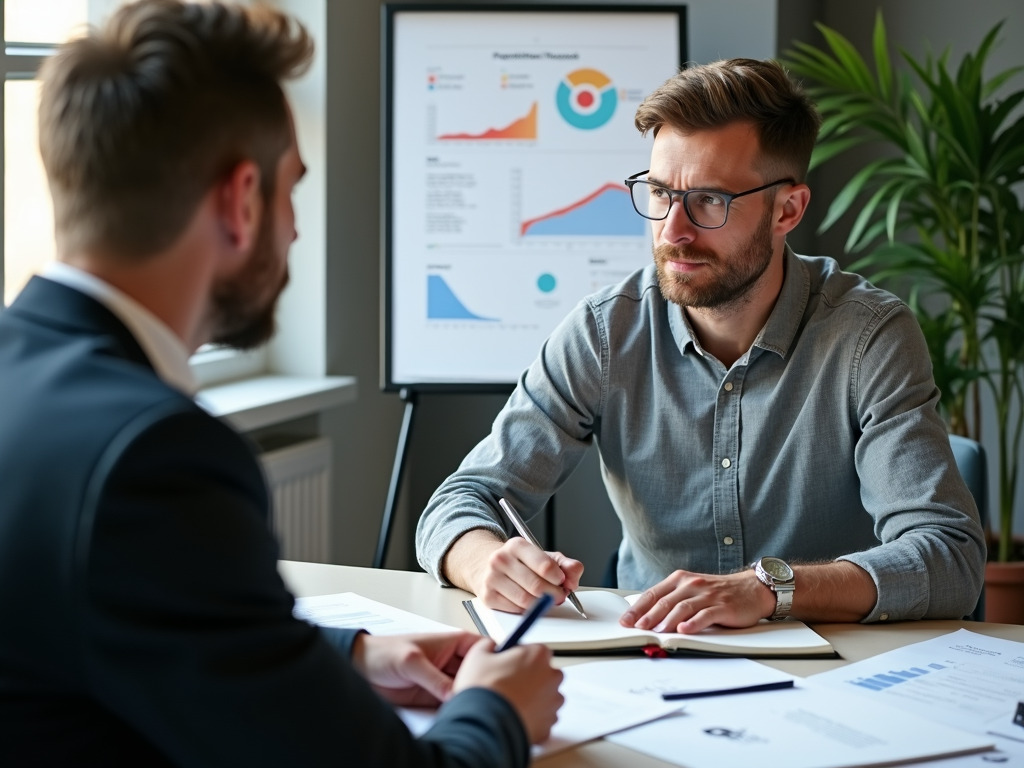 Ein Investor setzt klare Sparziele zur Unterstützung seiner finanziellen Planung.