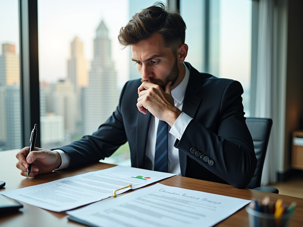 Ein Investor überprüft die Gründe für die Kreditablehnung.