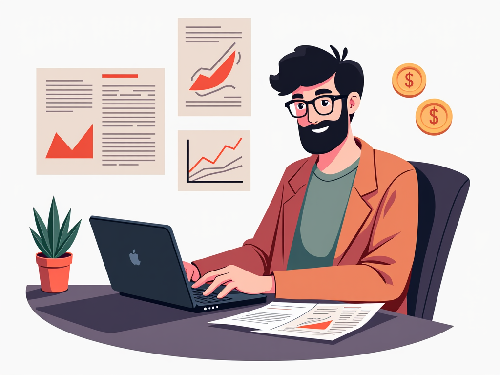 Ein Freelancer nutzt die steuerlichen Vorteile der Rürup-Rente.