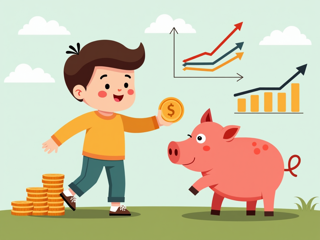 Children Saving: Secure Growth with Savings Accounts and Term Deposits.