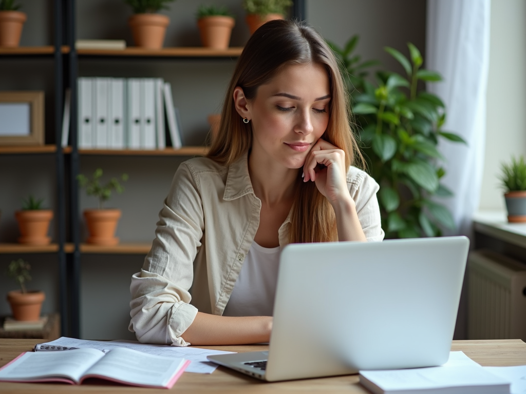 Una donna pianifica in anticipo la sua pensione per garantire l'indipendenza finanziaria.