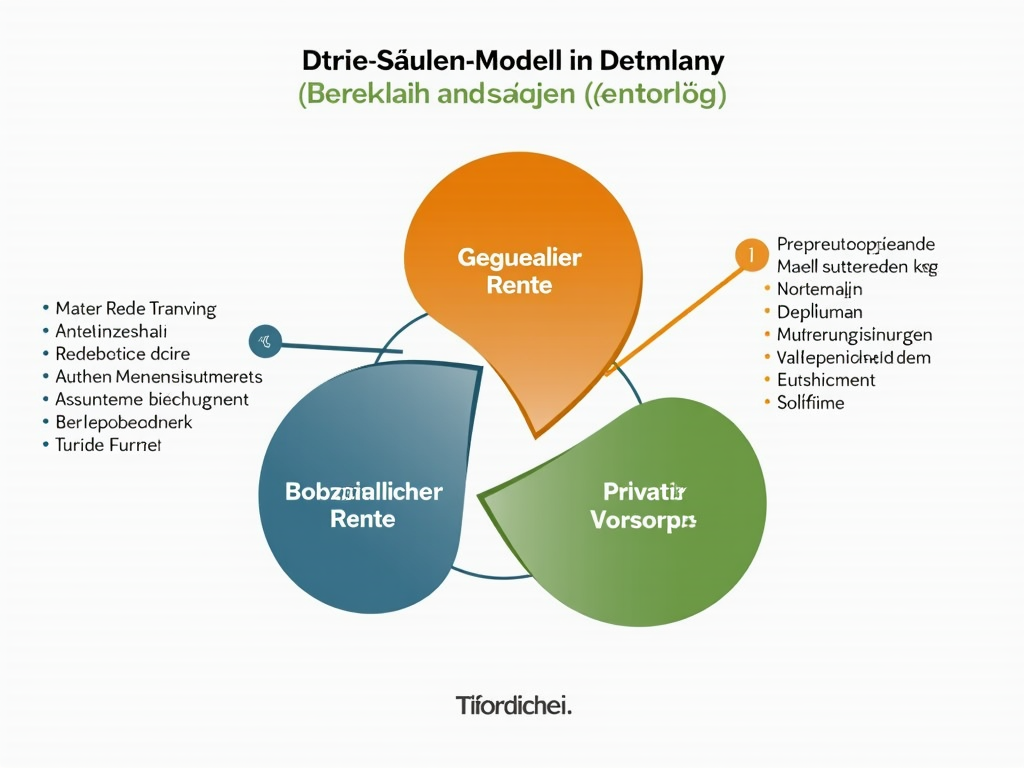 Das Drei-Säulen-Modell der Altersvorsorge in Deutschland.