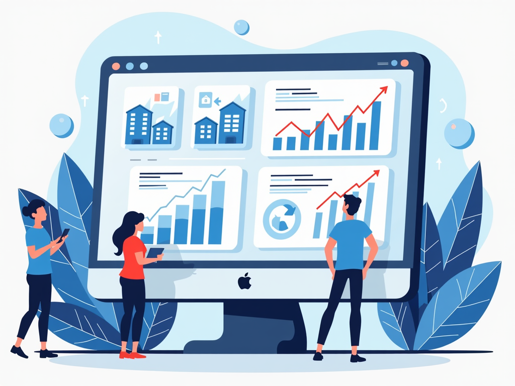 Representation of a P2P platform offering investors various investment opportunities.