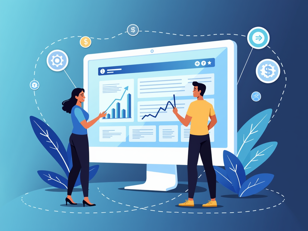 Representation of a P2P platform offering investors various investment opportunities.