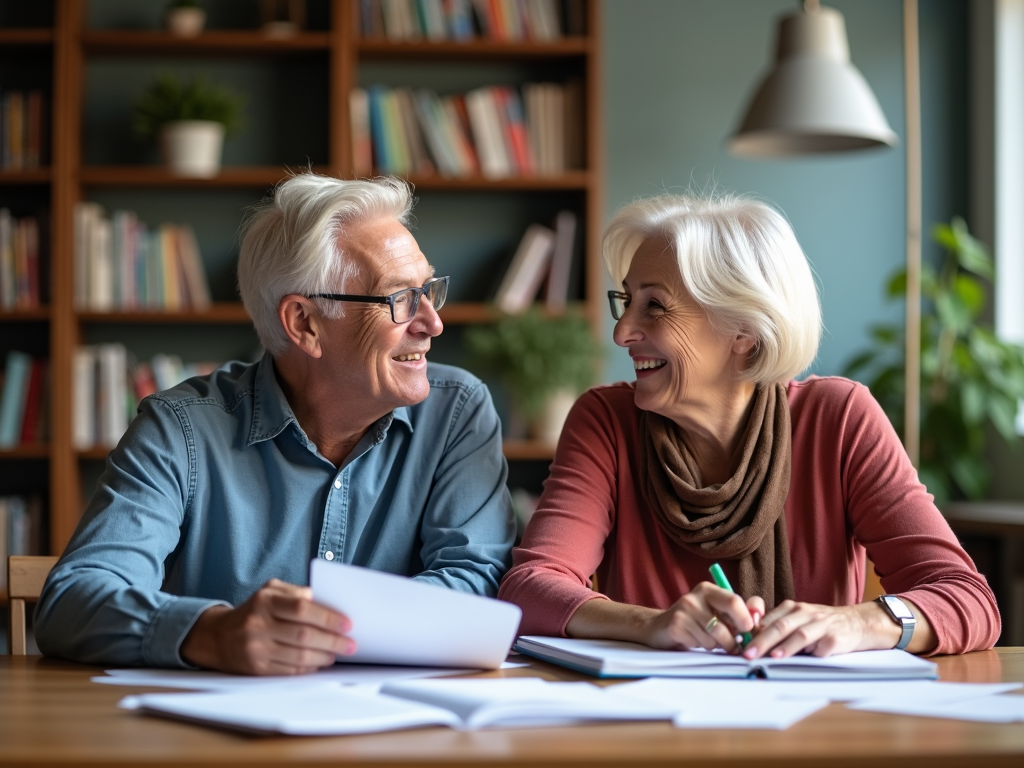 Pensioners checking their taxable pension income.