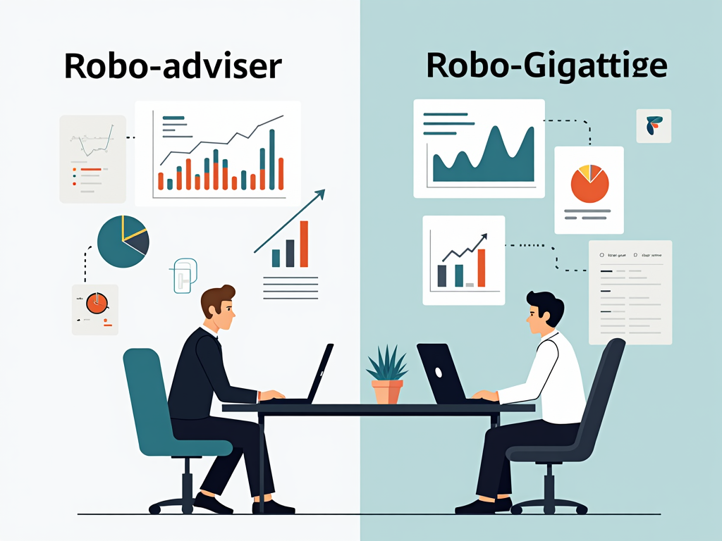 A visual comparison of the cost structures of Robo-Advisors and personal financial advisors.