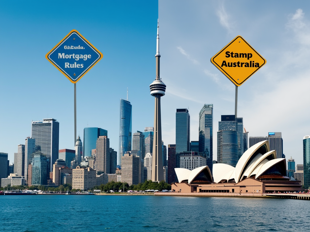 Ein Vergleich der regulatorischen Maßnahmen auf die Immobilienmärkte in Kanada und Australien.