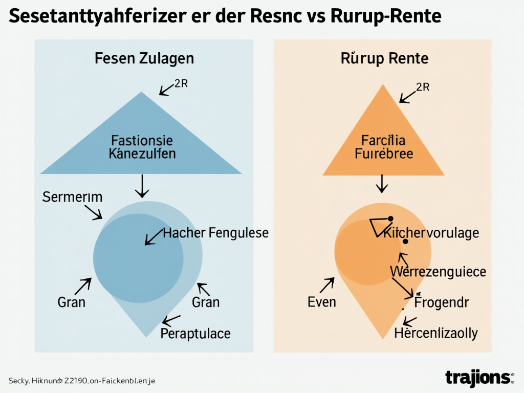Confronto delle agevolazioni statali tra Riester- e Rürup-Rente.