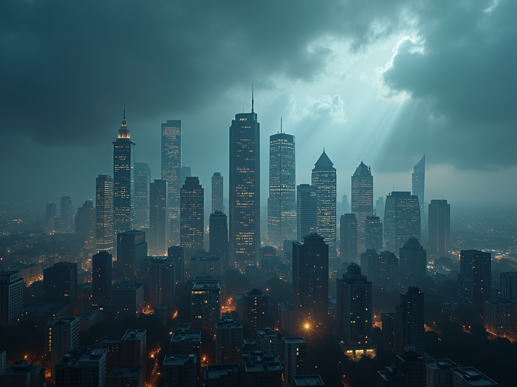 Lo skyline simboleggia le incertezze nel mercato immobiliare.
