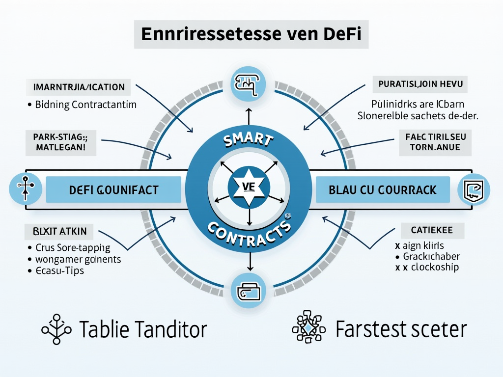 Un diagramma che illustra il funzionamento di DeFi.