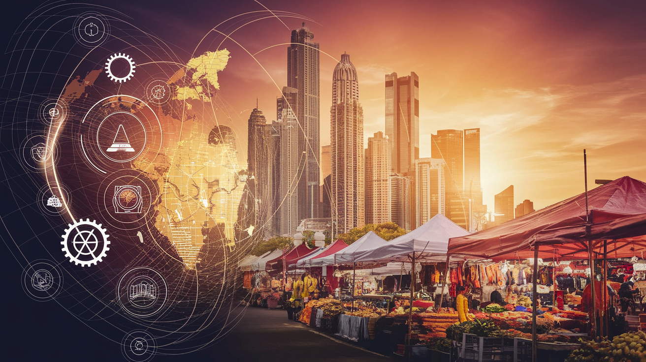 A visual representation of the growth dynamics in tech startup ecosystems in India and Southeast Asia.