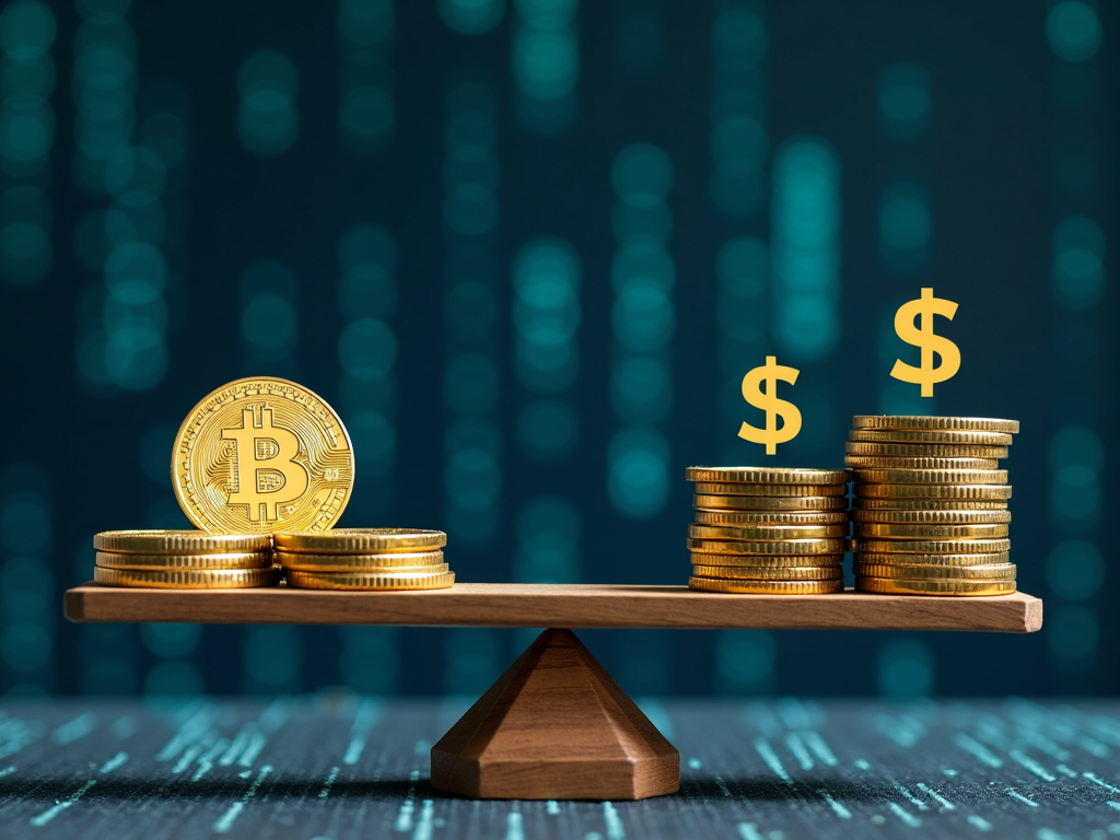 Un'immagine equilibrata che mostra la comparabilità tra Staking e Lending nel settore delle criptovalute.