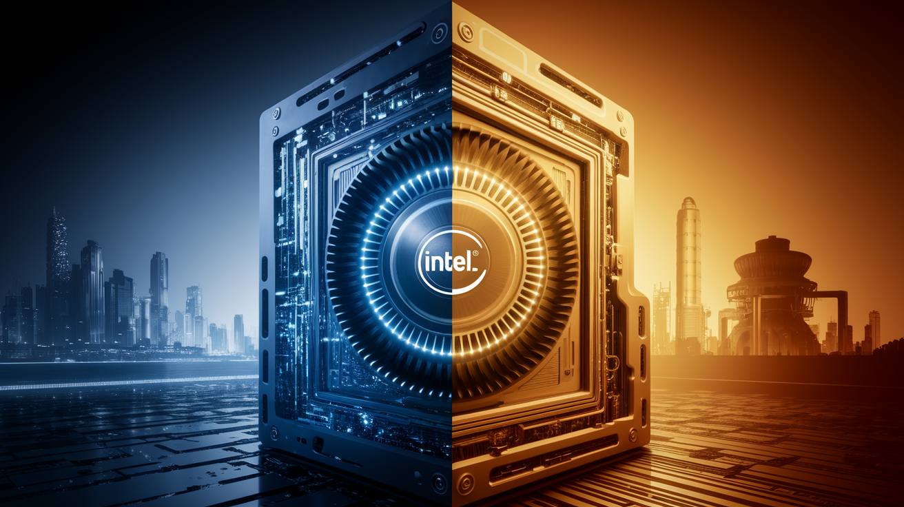 Nvidia and Intel: Different technological approaches in the AI chip market.