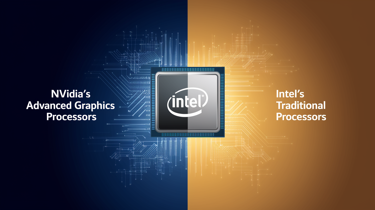 Nvidia and Intel: Different technological approaches in the AI chip market.