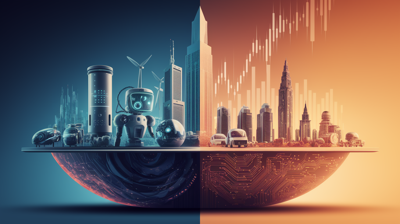 A balance between thematic and sectoral ETFs for diversification.