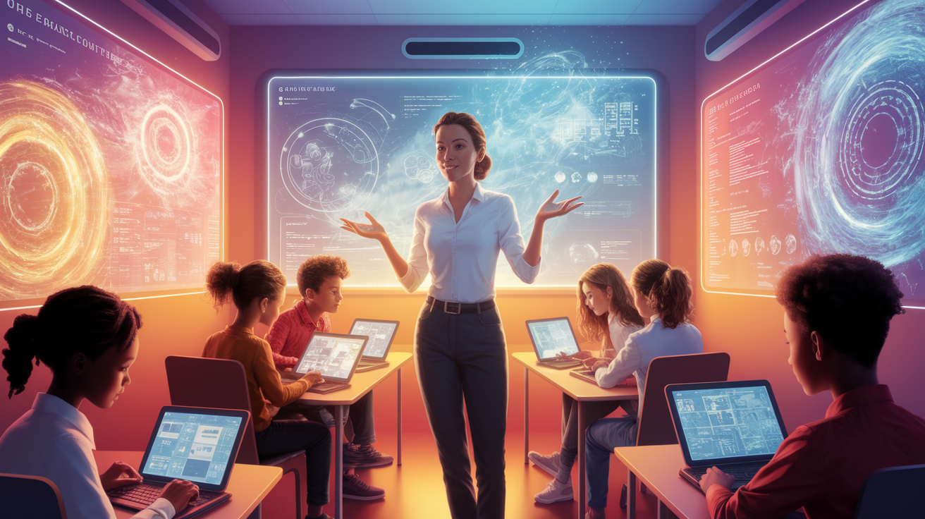 Moderne digitale Klassenzimmer revolutionieren den Bildungssektor.