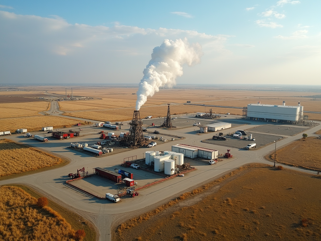 Oil production in the United States and Canada: A comparison of industrial landscapes.