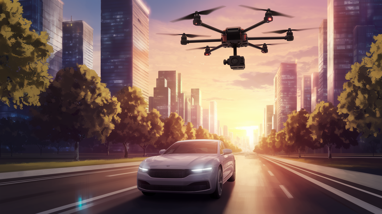 Drones and autonomous vehicles in urban environments: a look at their applications.