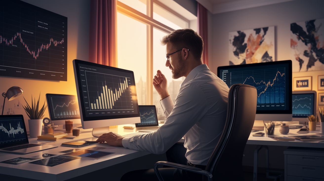 Ein Investor analysiert die Renditechancen von P2P-Krediten und Bankkrediten.