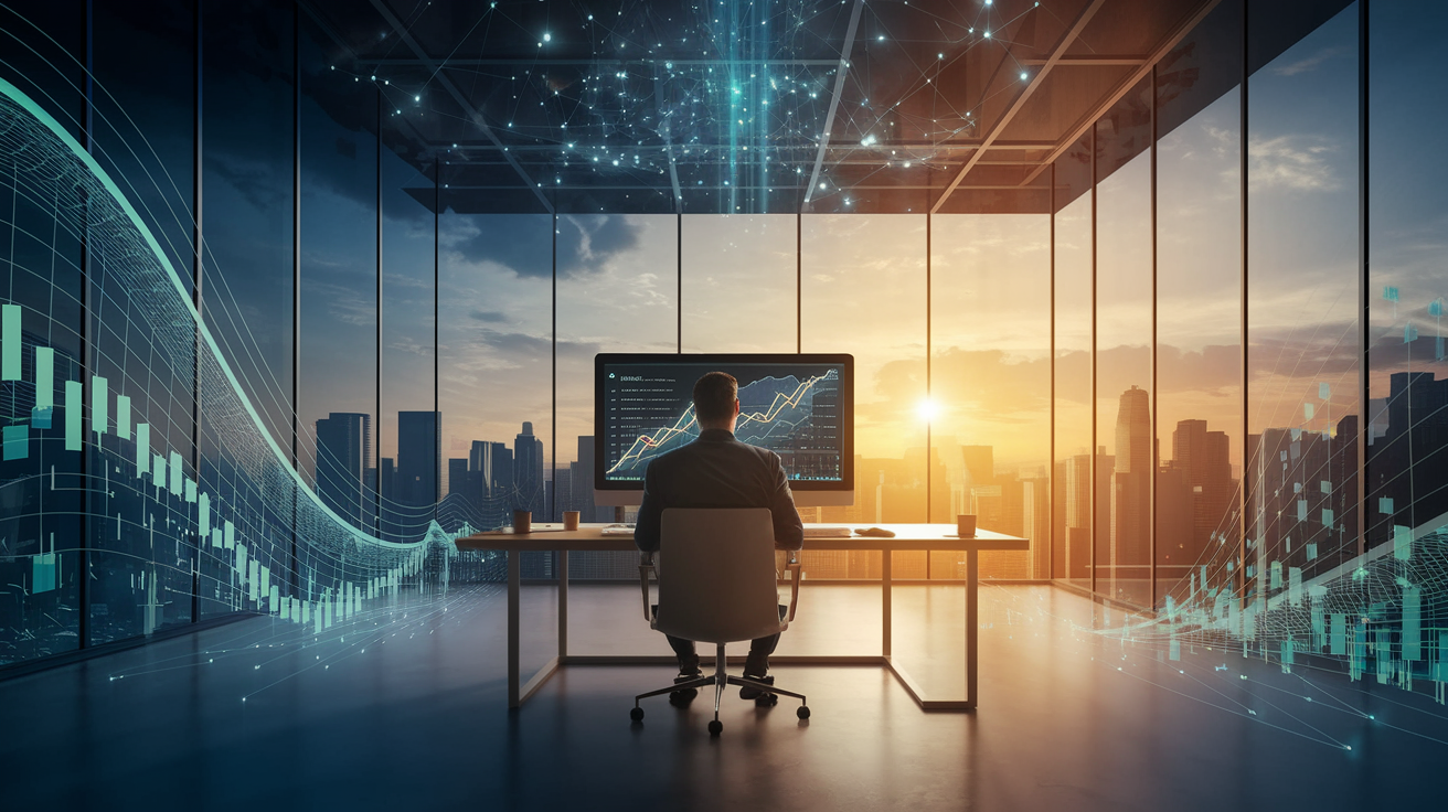 Ein Investor analysiert die Renditechancen von P2P-Krediten und Bankkrediten.