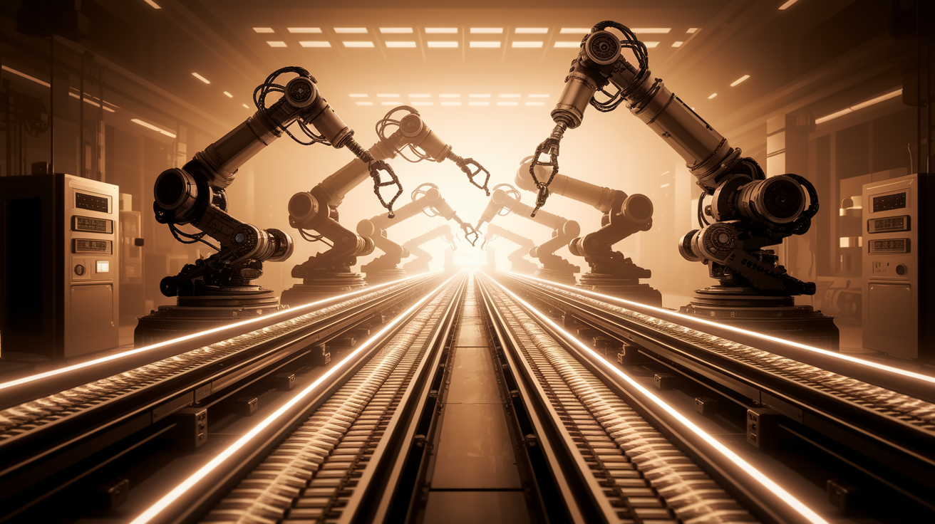 Robotics and automation: Efficiency and safety in modern production.