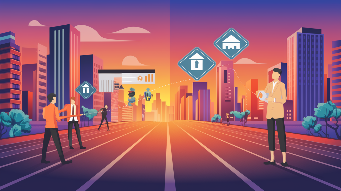 A comparison of the pros and cons of crowdfunding and direct property purchase.