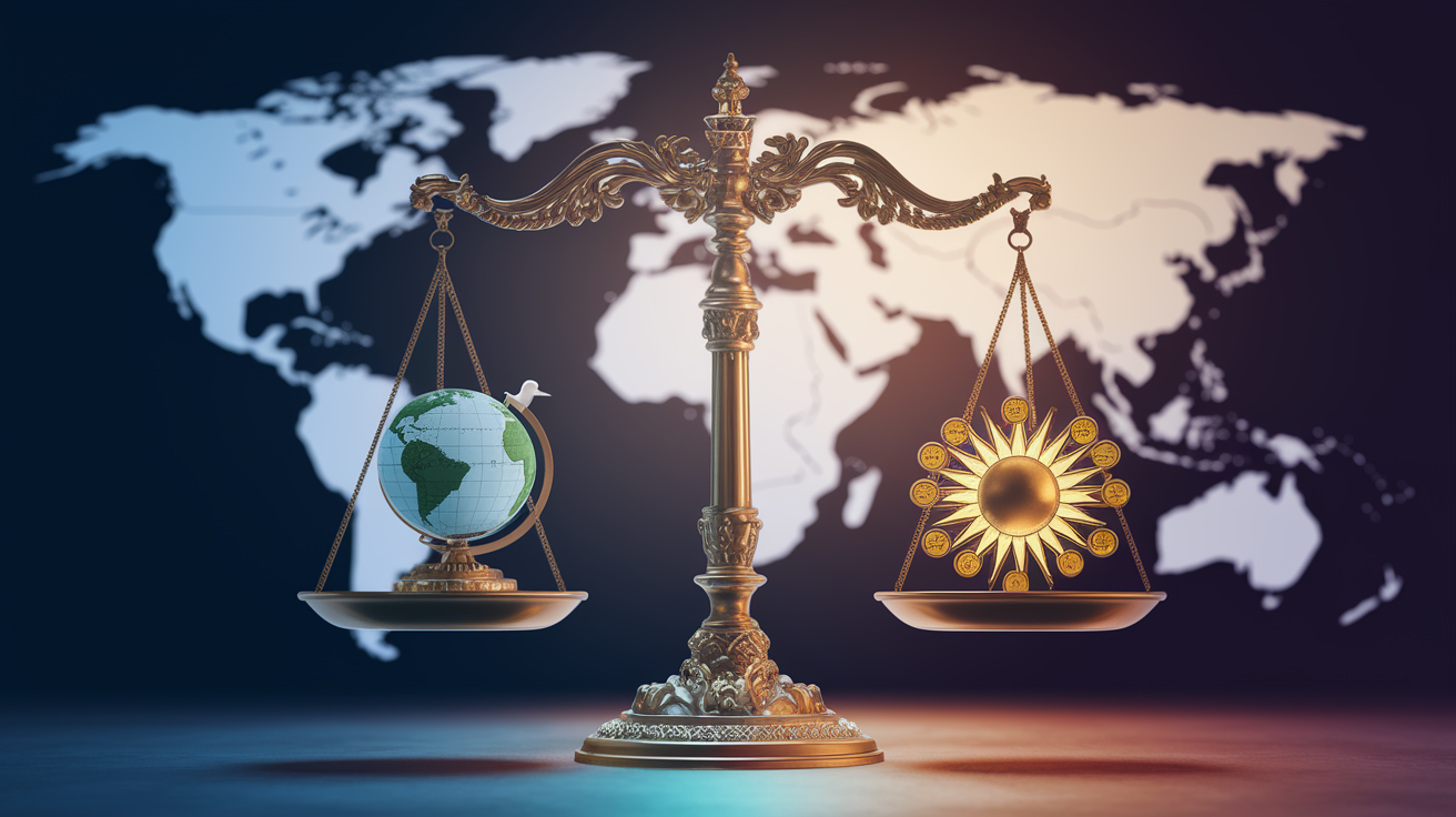 The balance between political stability and economic growth in emerging and industrialized markets.