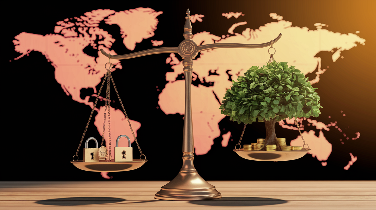 The balance between political stability and economic growth in emerging and industrialized markets.
