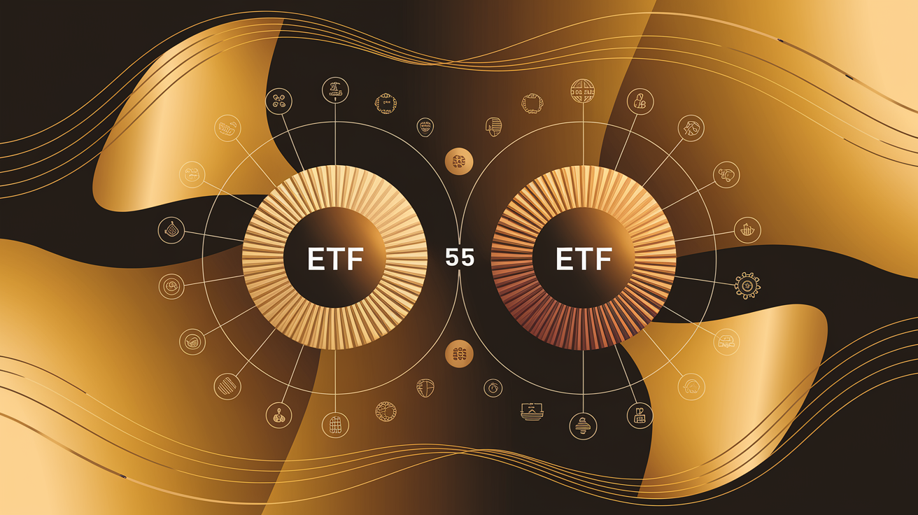 Visualisierung der strategischen Unterschiede zwischen Faktor- und Market-Cap-ETFs.