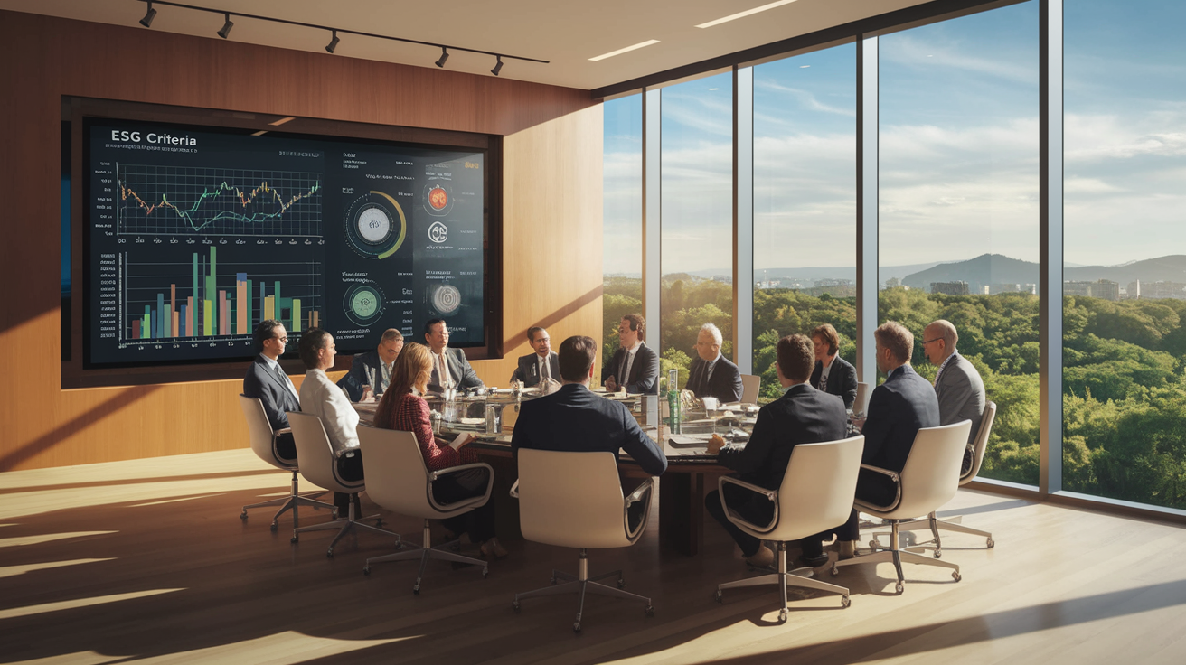 Business leaders discuss ESG criteria and their impact on valuations.