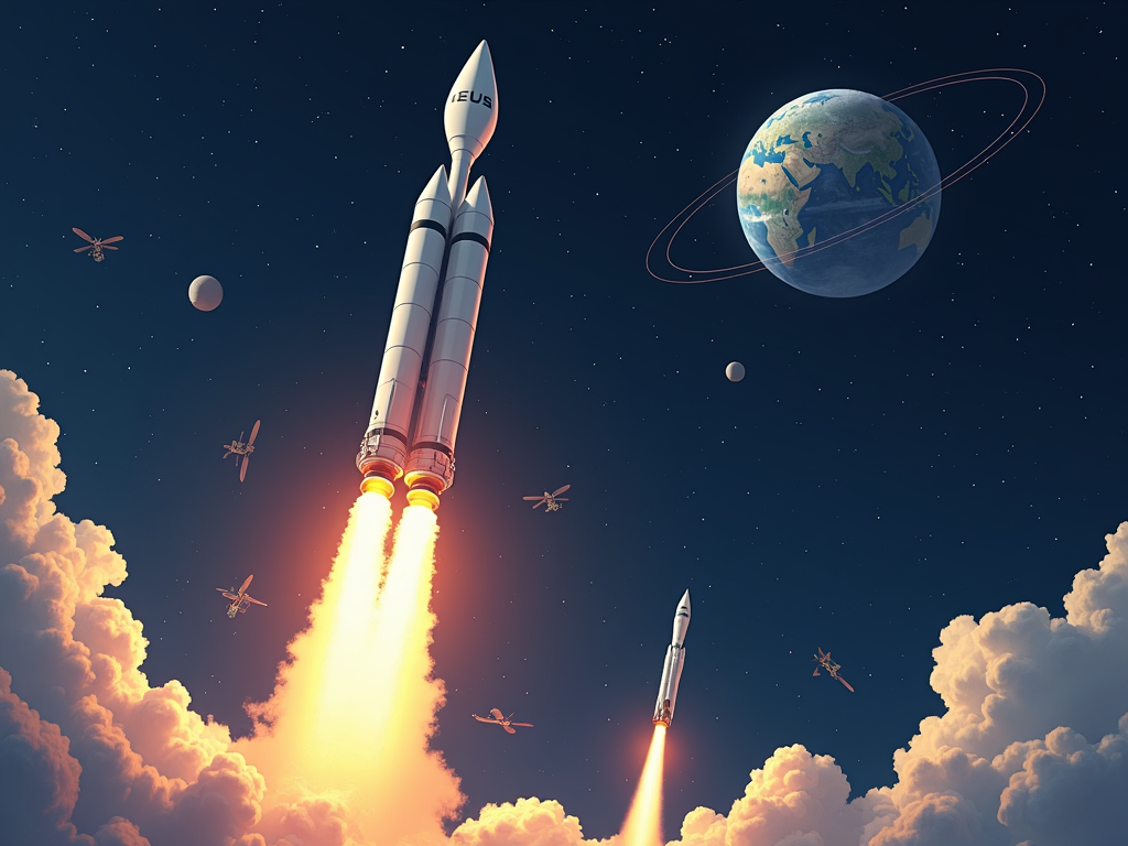 SpaceX and Blue Origin: Pioneers of space technology.